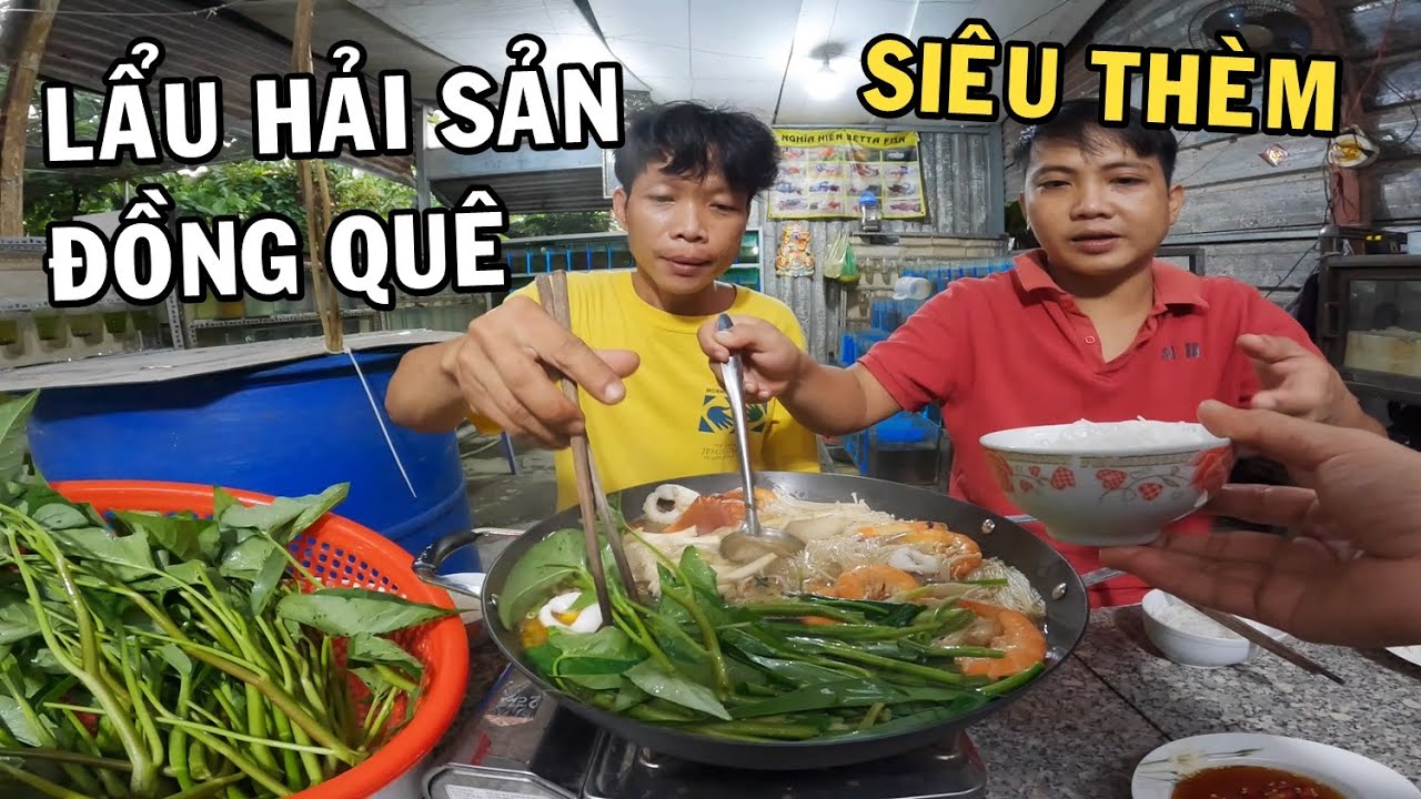 Anh Nhí Betta lấy Su Xì Khói đi hái Râu Muống về làm món Lẩu Hải Sản Đồng Quê siêu ngon khổng lồ