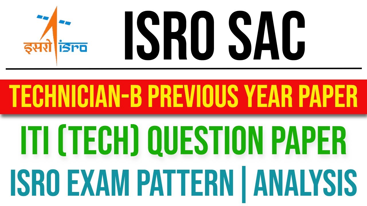 ISRO SAC Technician-B Electronics PYQ 2016 | ISRO Technician-B Questions | ITI Technician PYQ Paper|
