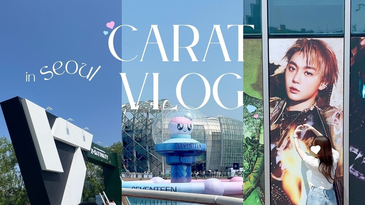 (kr/jp)[ carat vlog ]⸝⋆⸝⋆セブチ10周年おめでとう渡韓vlog˚ෆ* seventeen b-day anniversary in seoul