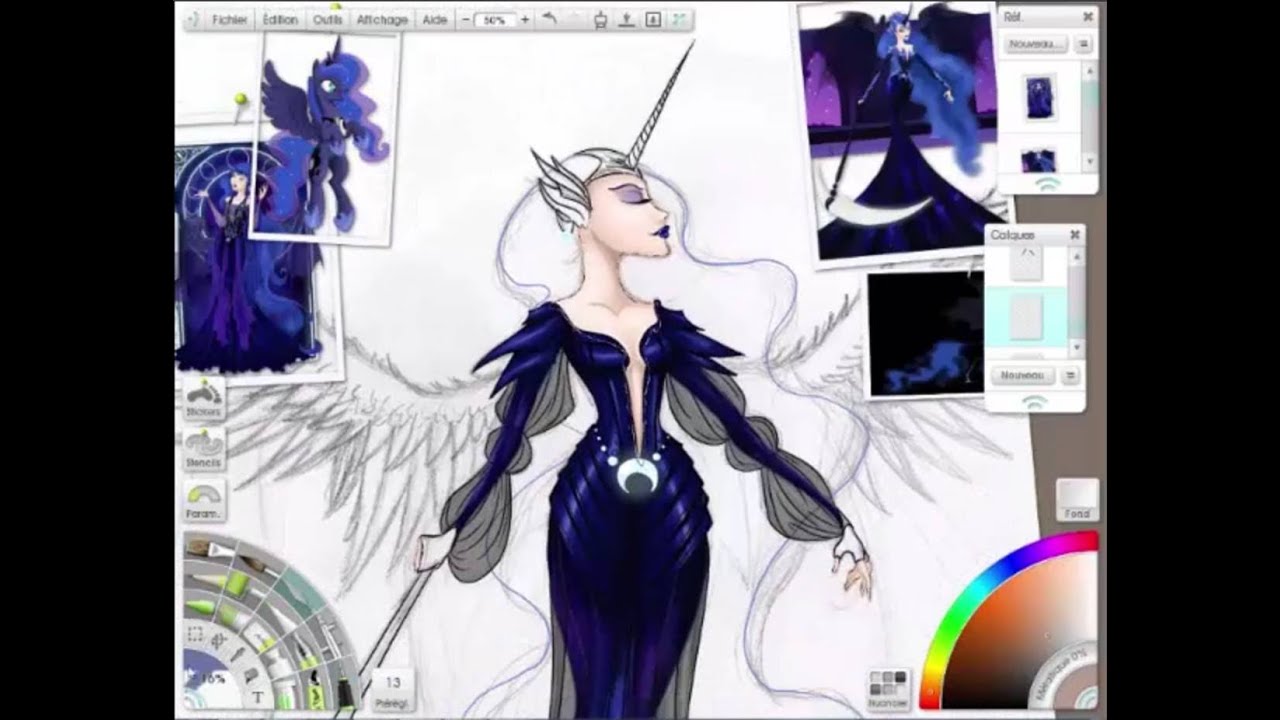 Speedpaint - MLP Nightmare Moon Human
