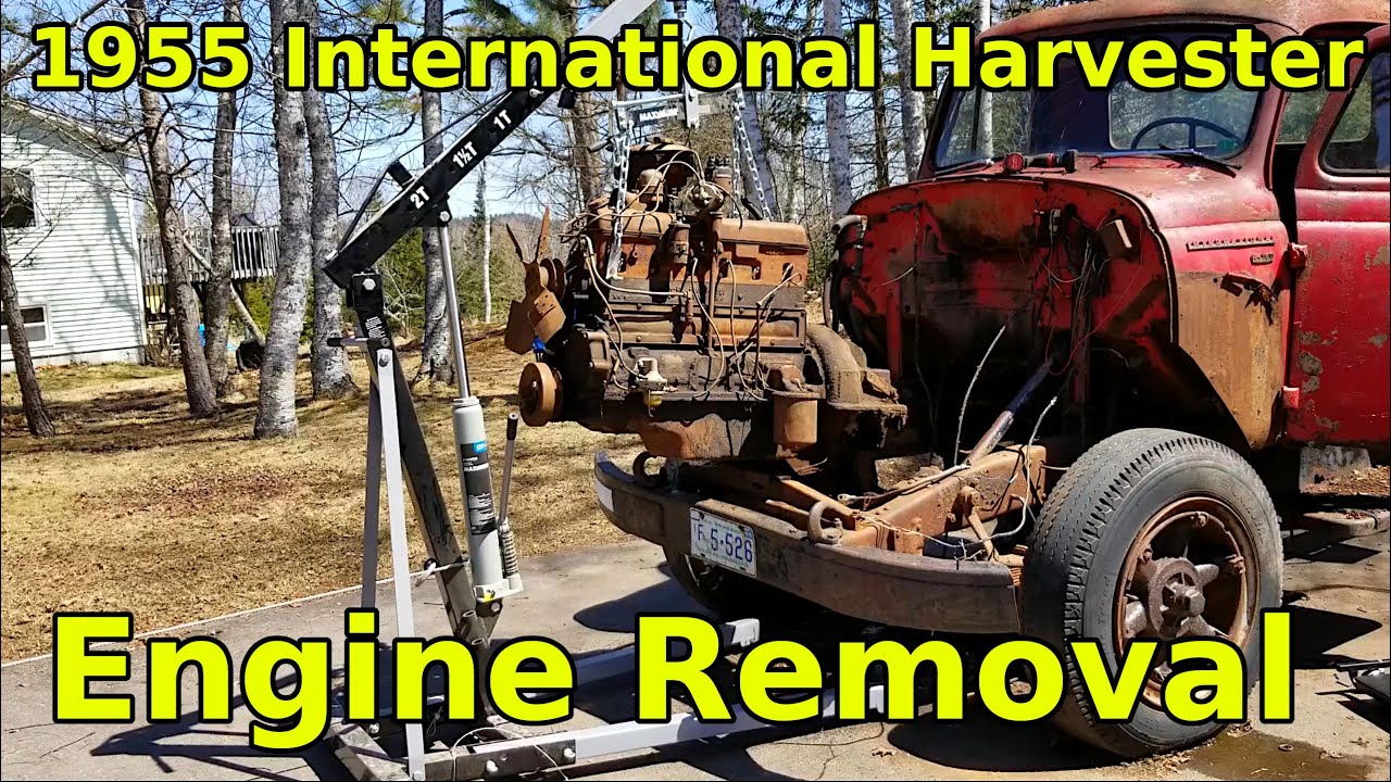 1955 International Harvester R180 Engine Removal
