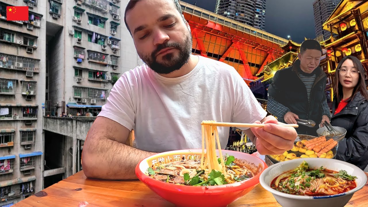 CHONGQING: ORASUL PE 30 DE NIVELURI! MANCARE BUNA, INGHESUIALA si METROU PRIN BLOC (CHINA)