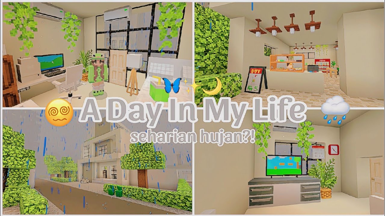 🌿Vlog: A Day In My Life Seharian Hujan?!🌧️😻 | Kawaii world | Drama kawaii world | 