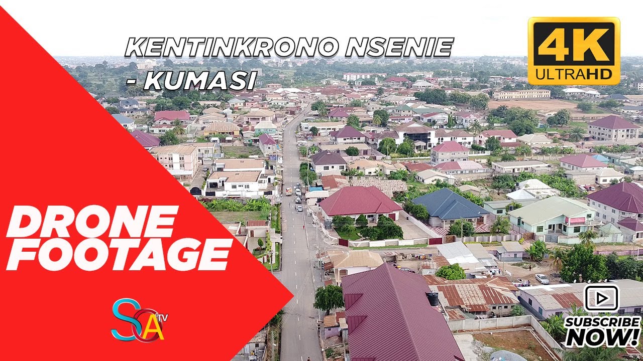 DRONE FOOTAGE - KENTINKRONO NSENIE- KUMASI (4K)