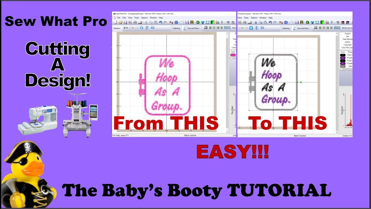 Учебное пособие Sew What Pro — ЛЕГКОЕ вырезание вышивальных дизайнов шаг за шагом