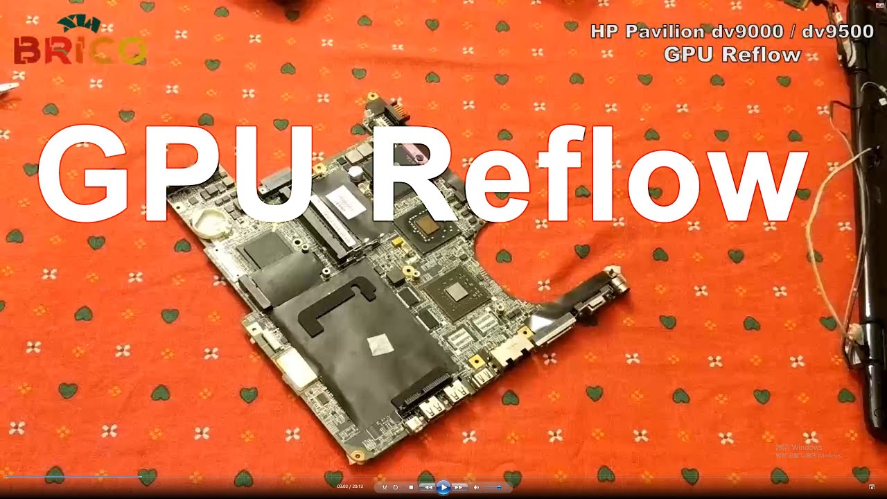 GPU Reflow/Repair HP Pavilion dv9000 dv9500
