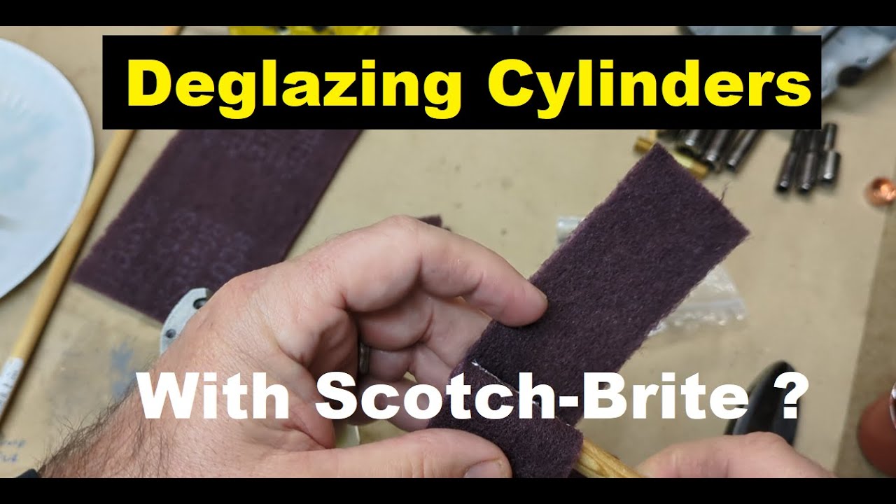 Как заточить цилиндр с помощью шлифовальных губок Scotch-Brite
