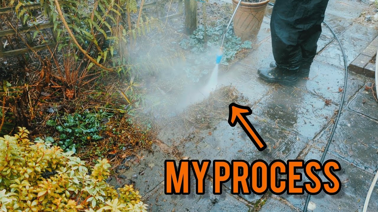 Chemically cleaning a filthy patio, full breakdown
