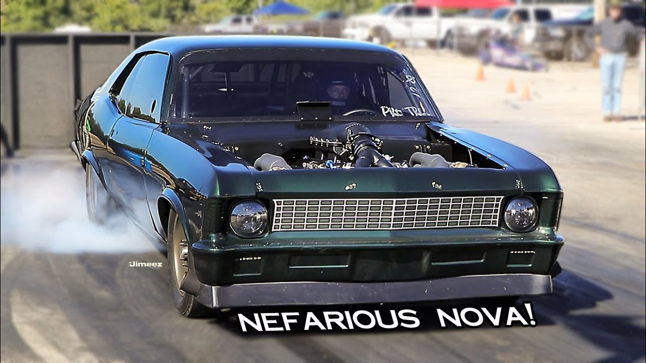 NEFARIOUS NOVA! 510 CI DART BIG M BBC! TWIN TURBOS! STREET LEGAL! QUICK HITS! ONE GUYS GARAGE!