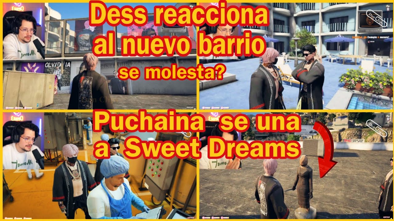 Puchaina se une a los Sweet Dreams El fantasma 👻 😱 , Dess sorprendido #marbella #roleplay