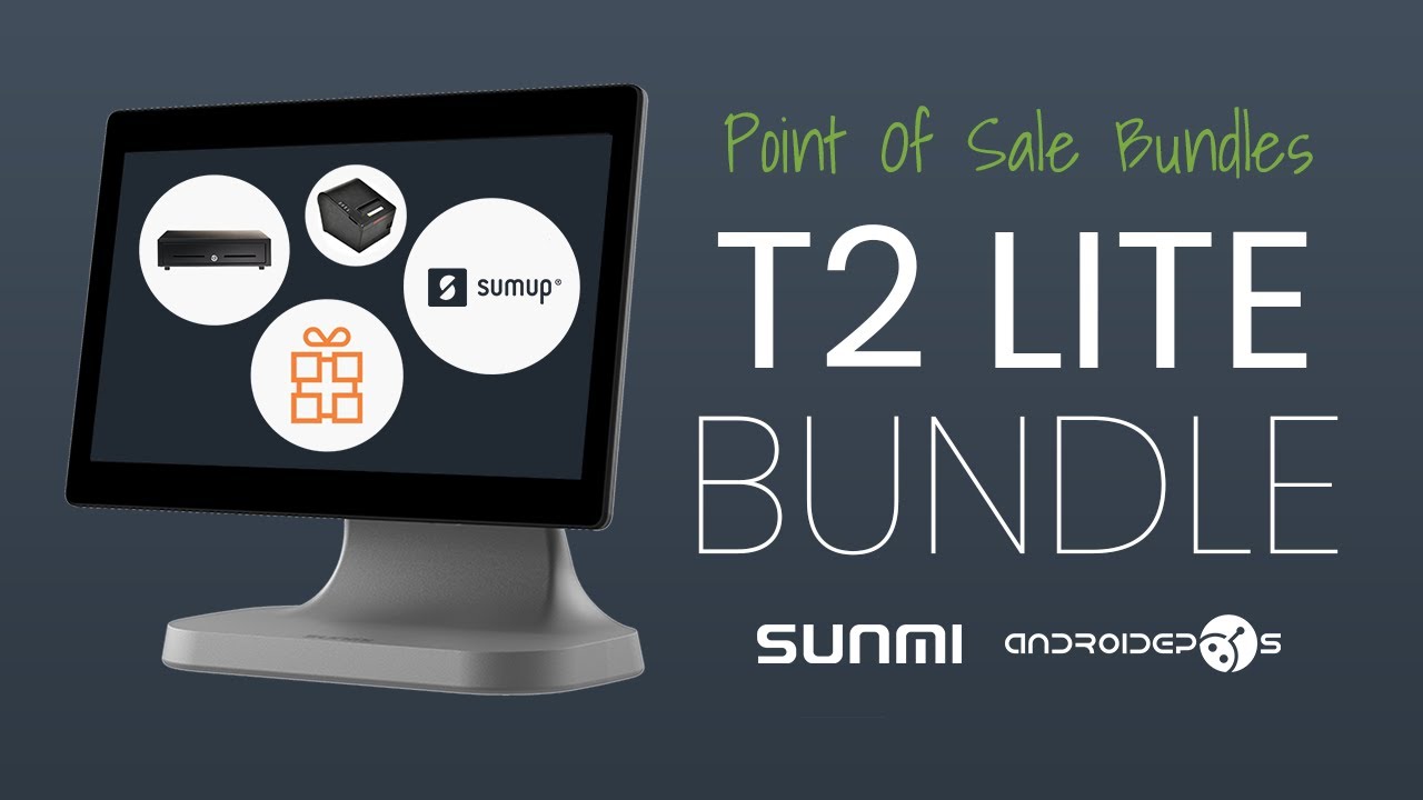 SUNMI T2 Lite Point of Sale Bundle - Loyverse, SumUp - Android EPOS