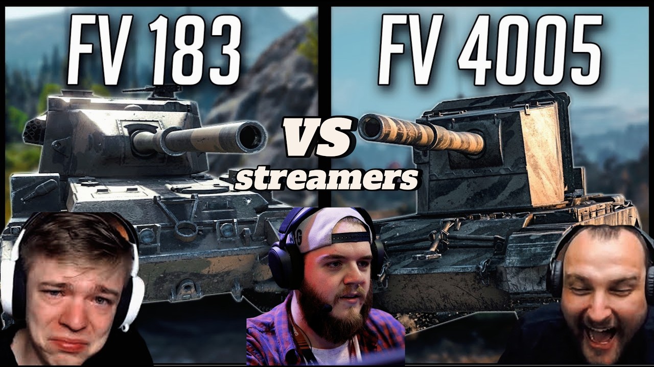 Streamers vs fv4005 / fv215b (183)  ep. 01 - world of tanks funny moments🥶🥶!!!!