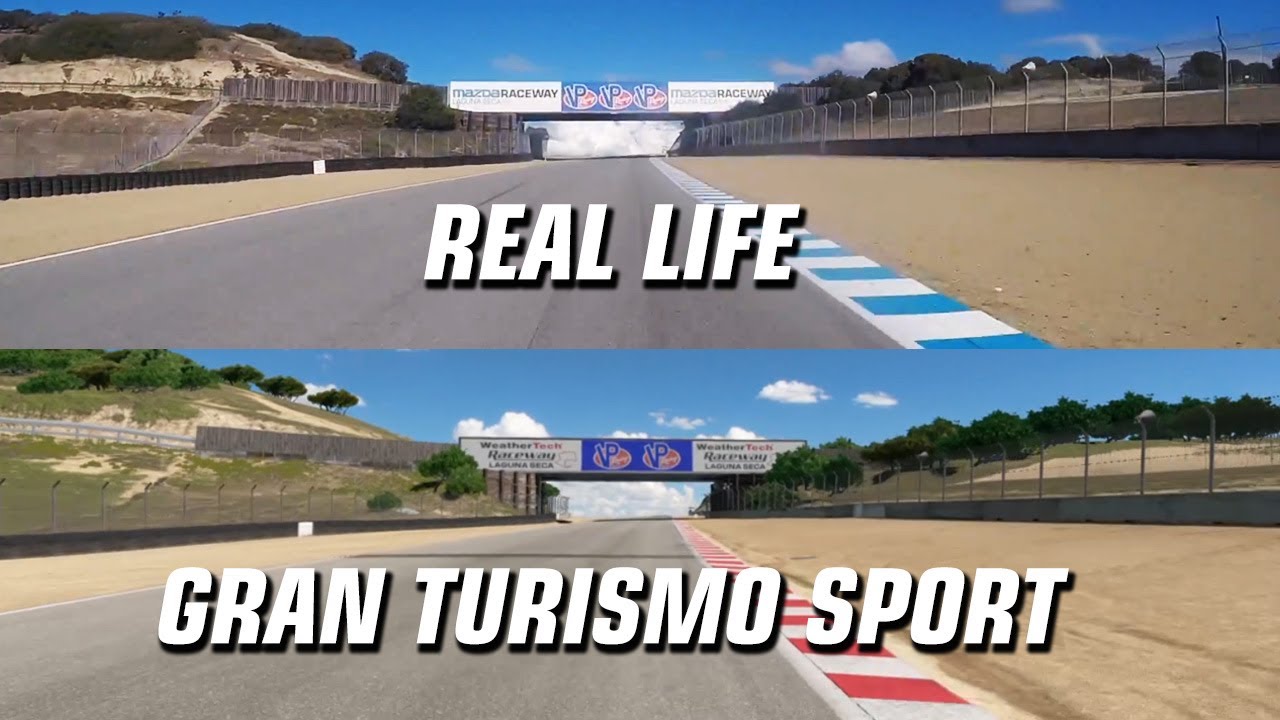 Gran Turismo Sport vs Real Life // Laguna Seca Comparison