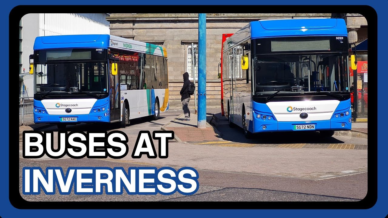 Buses at Inverness bus station (21/04/2023)