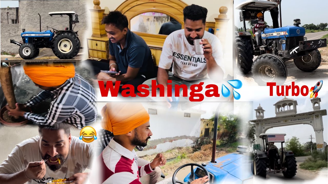 Tractor di krayi washing || ragda😍||  yaara nal funshun || PB88 vlogs || #pb88vlogs 