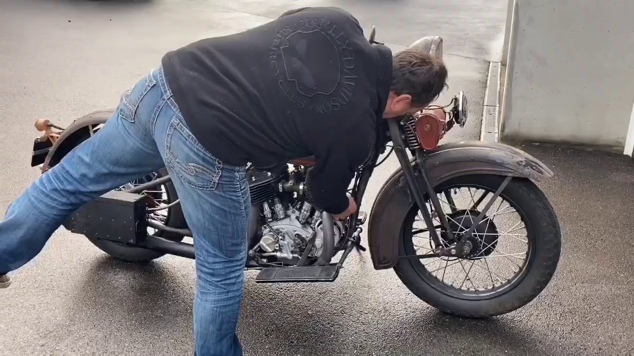 HARLEY DAVIDSON VL FLATHEAD BIG TWIN 1200 ccm 1931 VETERAN & PANHEAD 57 BY BURN OUT BIKES SCHWEIZ