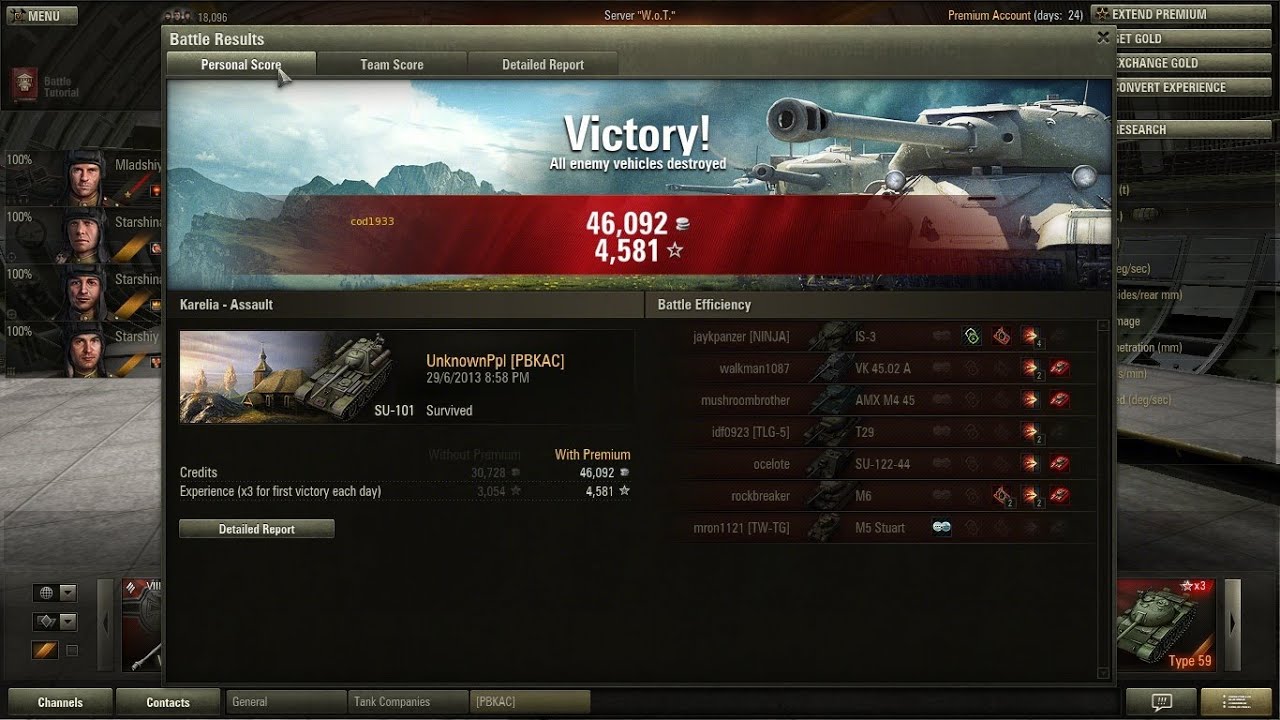World of Tanks - SU-101 - UnknownPpl