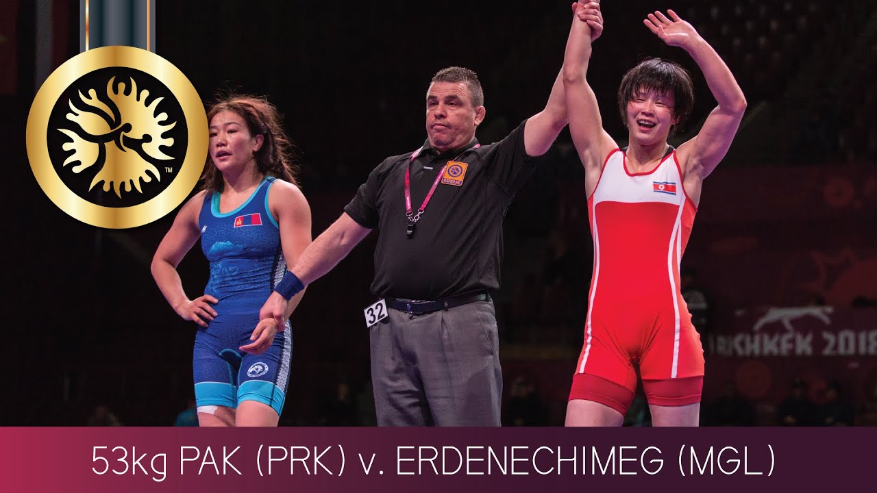 GOLD WW - 53 kg: Y. PAK (PRK) v. S. ERDENECHIMEG (MGL)