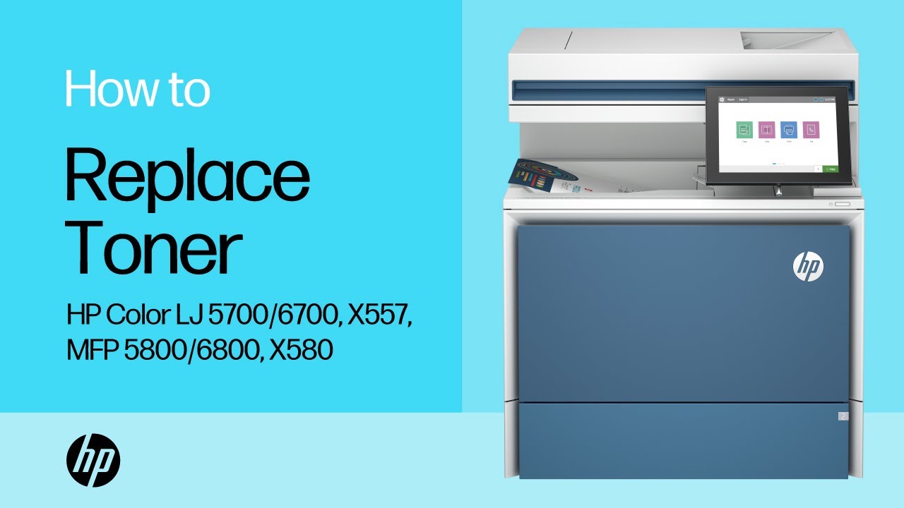 Replace the Toner Cartridges | HP Color LaserJet 5700/6700, X557, MFP 5800/6800, X580 | HP Support
