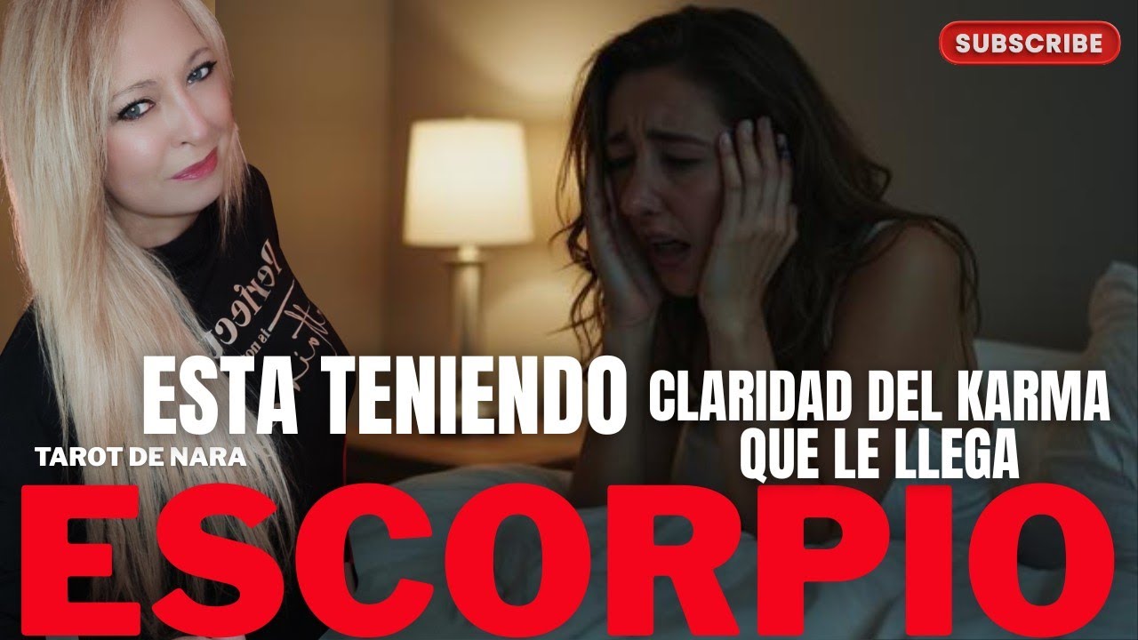 ESCORPIO♏SI ESTAS SINTIENDO ANSIEDAD!TE LA ESTA PROYECTANDO TU COPIA DEL KARMA QUE LE LLEGA!