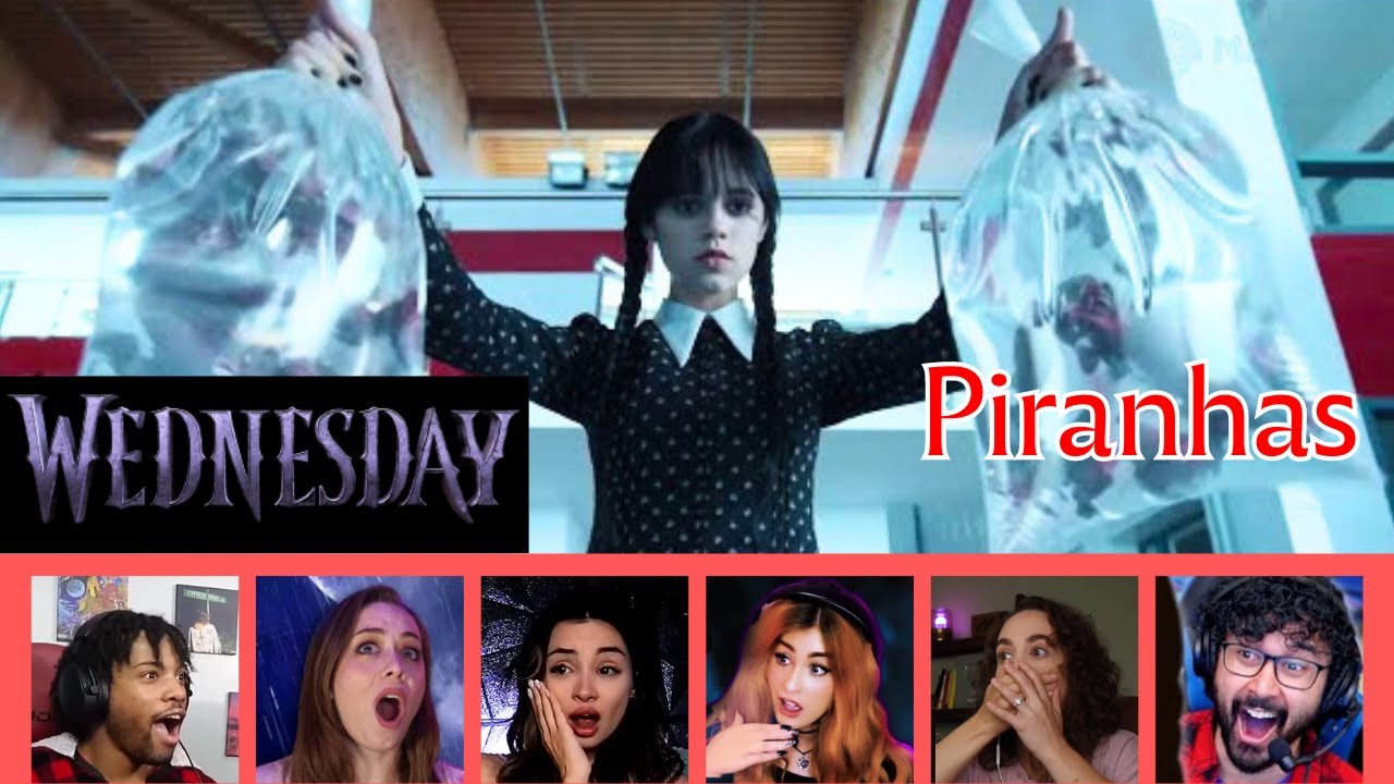 Reactors Reaction to Piranhas scene | Wednesday 1x1
