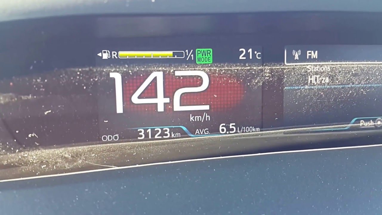 Toyota Prius IV 2016 1.8 Hybrid acceleration 0-180 km/h