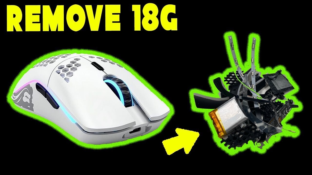 Glorious Model O Wireless Weight Reduction Mod - 52g Superlight