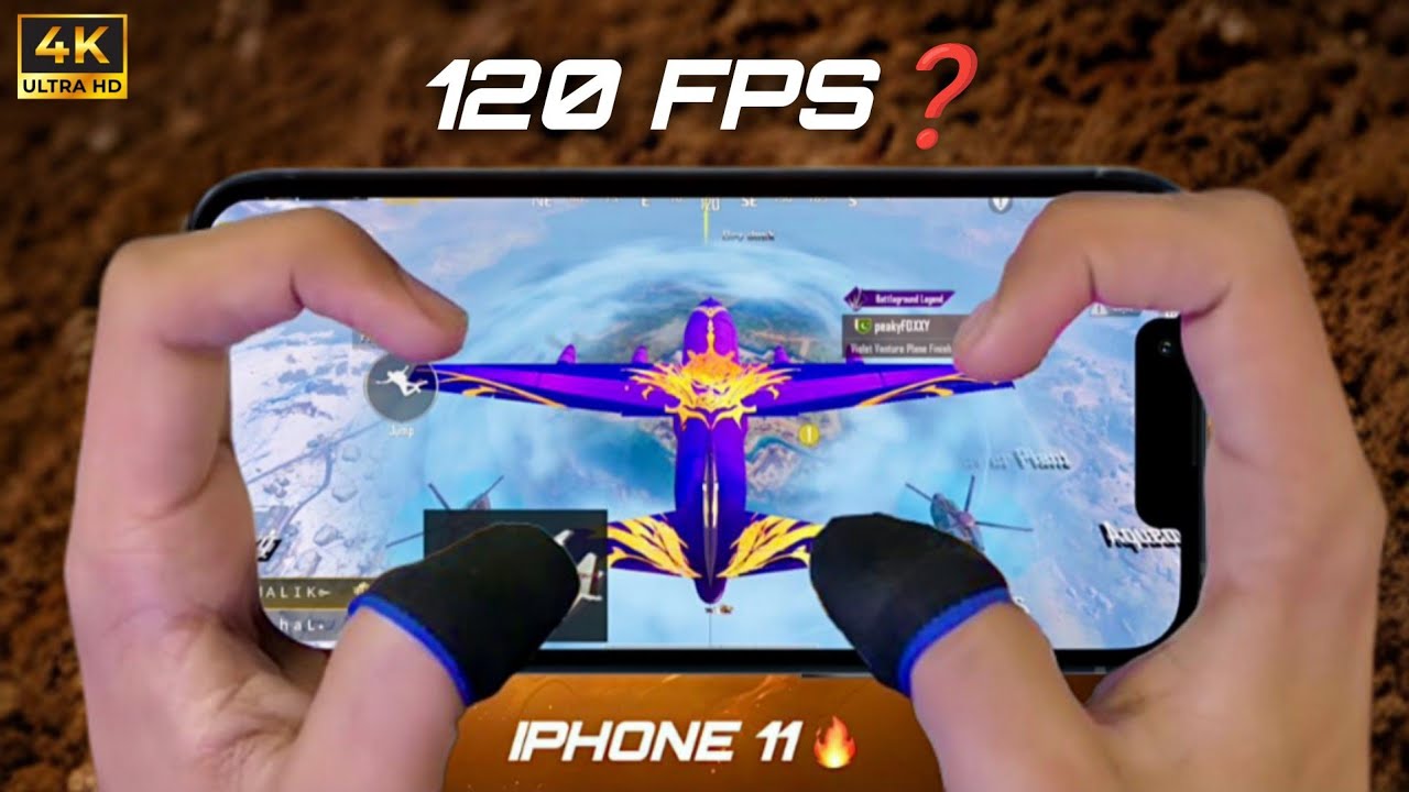 iPhone 11 HDR+60FPS in 2024 🔥/ with HANDCAM 😍/ 4 Finger + Max Gyro! #pubg