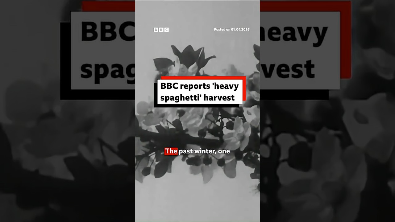 On 1 April, back in 1957, the BBC had this update on spaghetti trees. #AprilFools #BBCNews