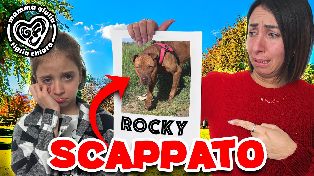 CANEROCKY E' SCAPPATO DAL PARCO! MAMMAGIULIA E FIGLIACHIARA NON LO TROVANO PIU' ! CERCHIAMOLO !
