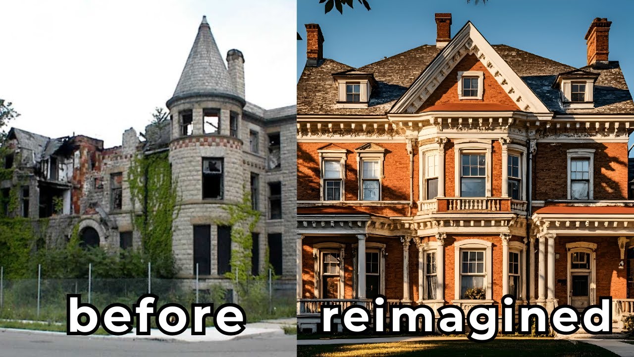 AI Resurrects Abandoned Mansions Worldwide - See The Results!