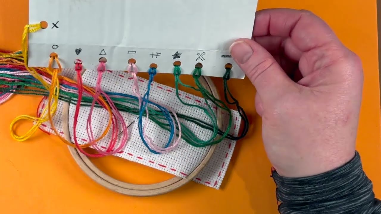 Making a cross stitch bookmark – ideal for beginners – 3rd Video