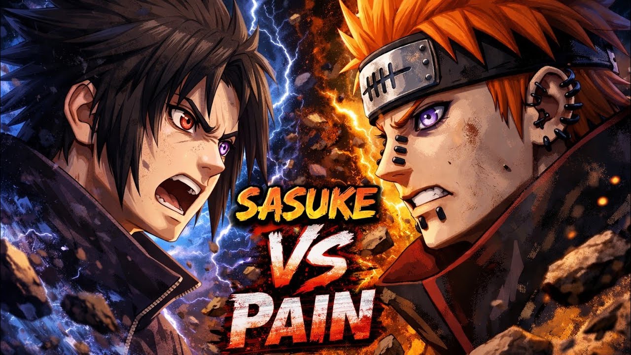 PAIN VS Sasuke Naruto últime ninja storm conextion 