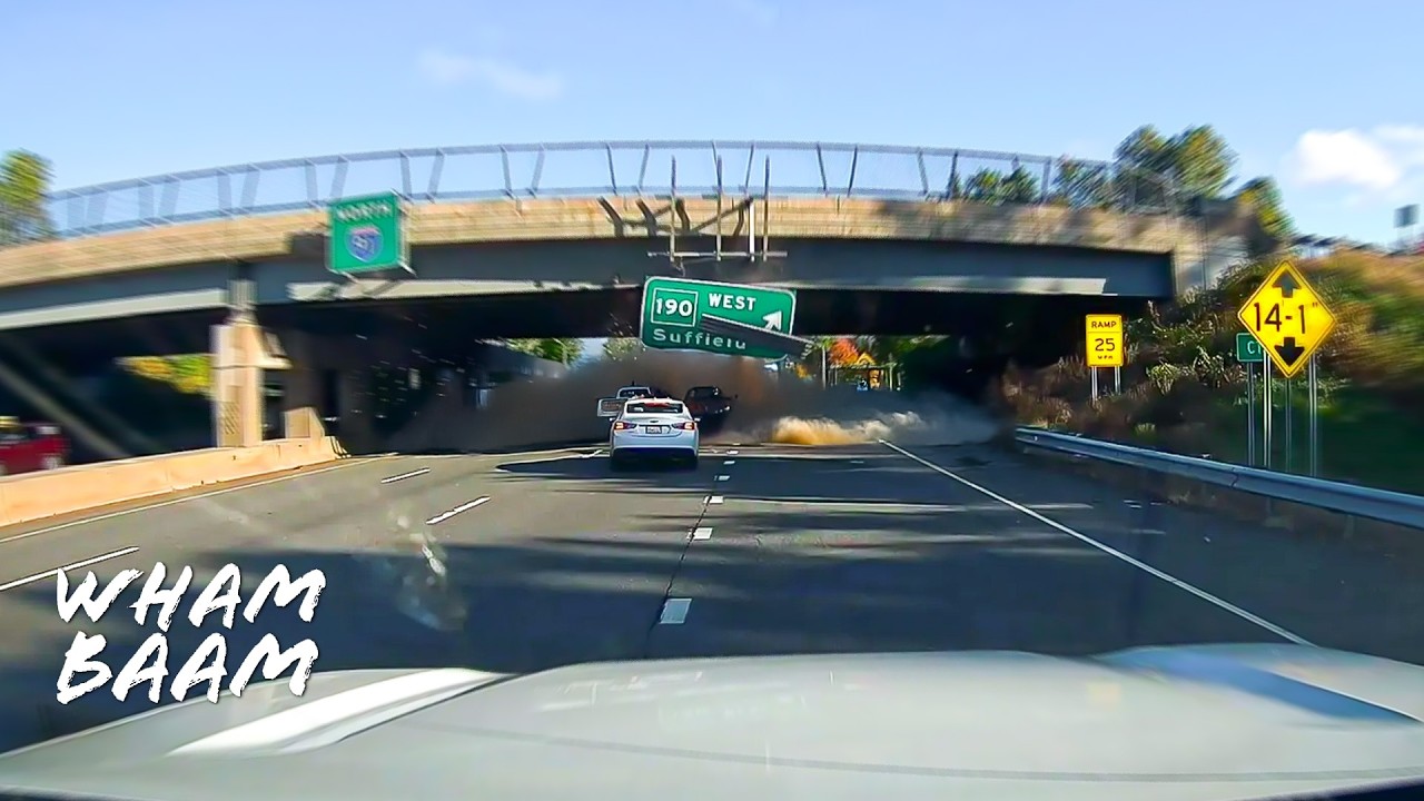 TRUCKER SLAMS INTO HIGHWAY BRIDGE IN $500K DISASTER | DASHCAM STORIES 137