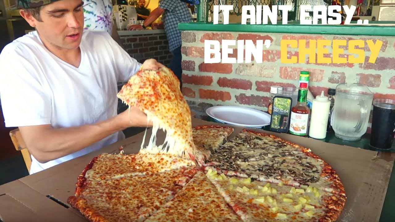 Giant 11LB CHEESE PIZZA Challenge Solo