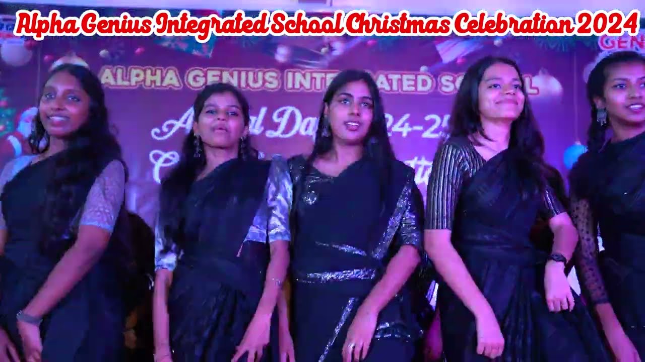 Christmas Celebration @ Alpha Genius integrated school | Group Dance of +2 Students | Alpha academy