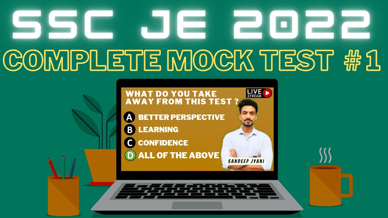 SSC JE 2022 | 100 CIVIL MCQs MOCK TEST | SANDEEP JYANI | Civil Engineering