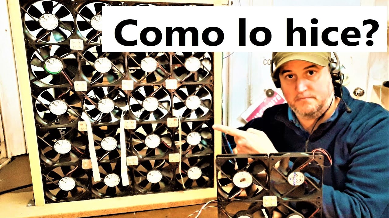 Ventilador gigante con cooler de PC como lo hice? Recalibrando