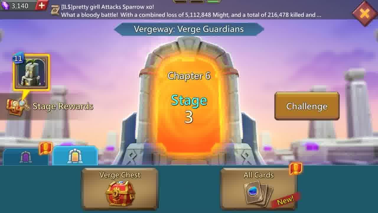 Lords Mobile Vergeway Chapter 6 stage 3