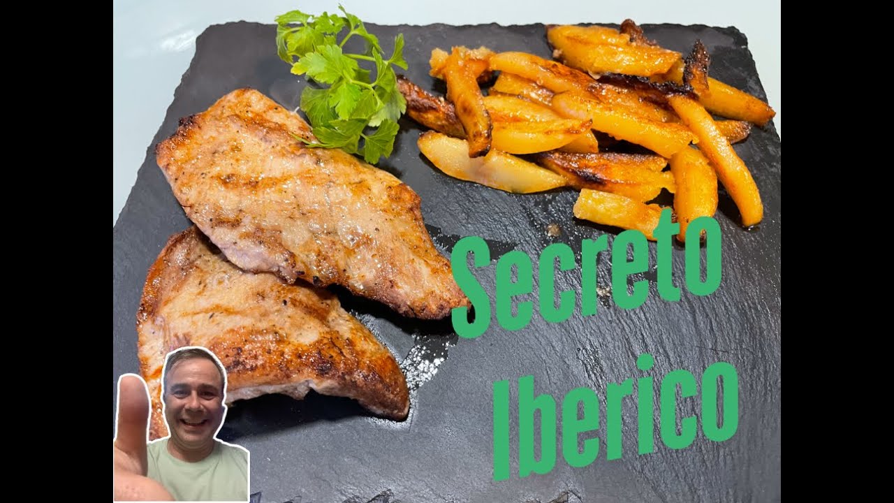 Secreto Ibérico con Patatas Caramelizadas en Airfryer: ¡Fácil, Rápido y Delicioso! 🥔🍖