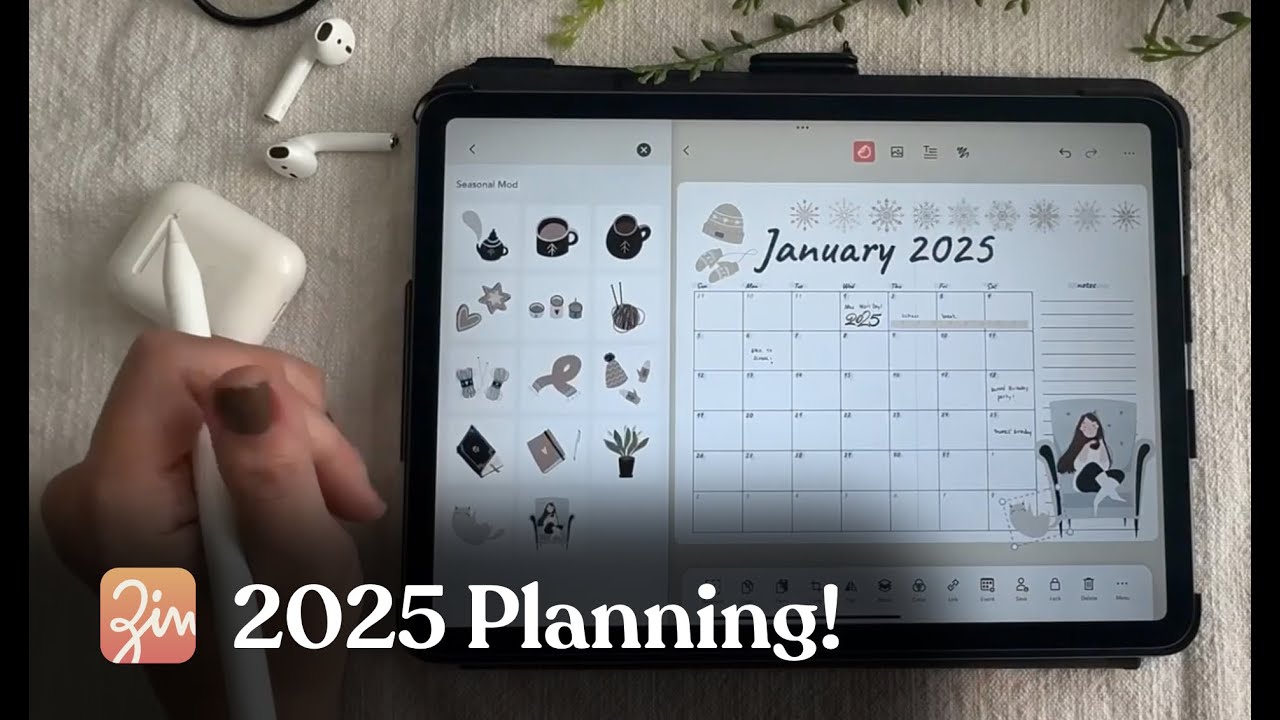 2025: Plan with Me &ndash;&nbsp;Zinnia Digital Planner