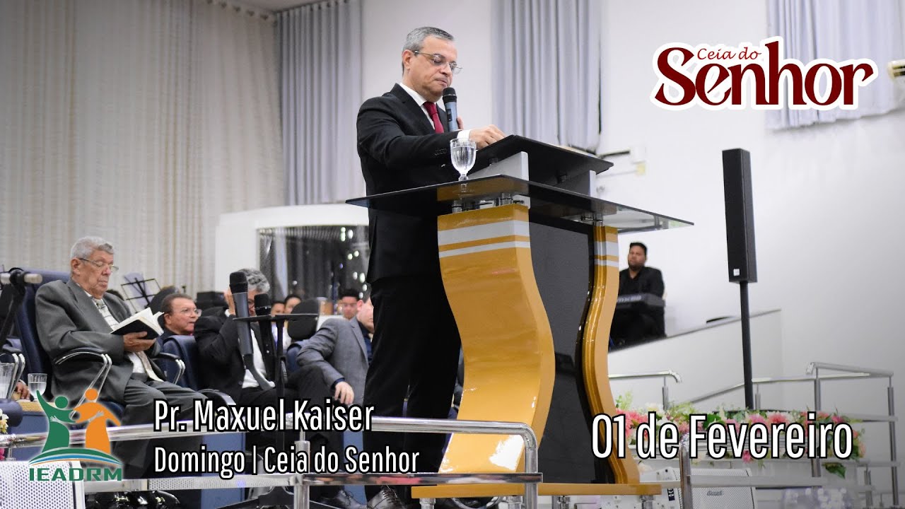 Que sejamos um sacrifício vivo, agradável ao Senhor. | Ceia do Senhor | IEADRM 01/02/2026