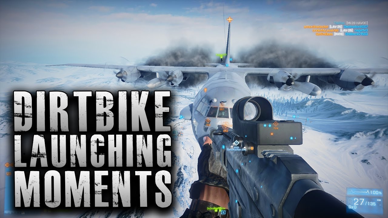 Battlefield 3 Dirtbike Launching : Random Moments