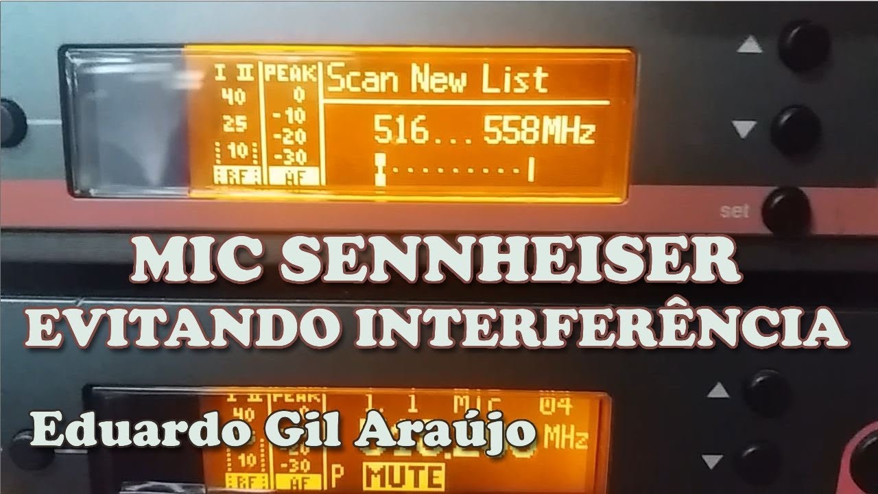 MICROFONE SENNHEISER EW100G3 EVITANDO INTERFERÊNCIA