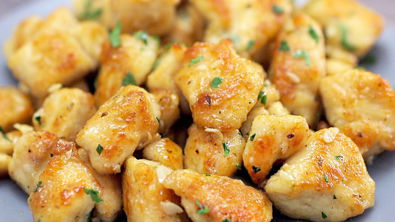 Рецепт куриной грудки с чесноком и маслом