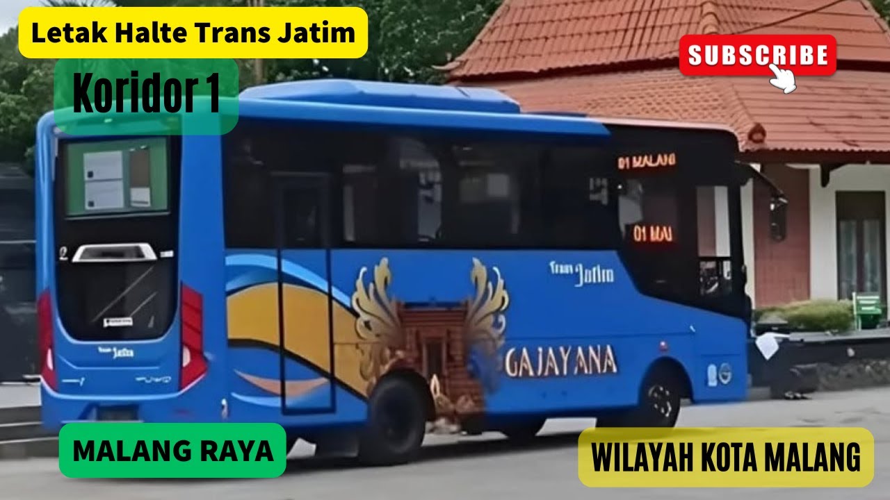 Datar Rute Lengkap & Letak Halte Trans Jatim Malang Raya di Wilayah Kota Malang.Lewat Stasiun & Mall