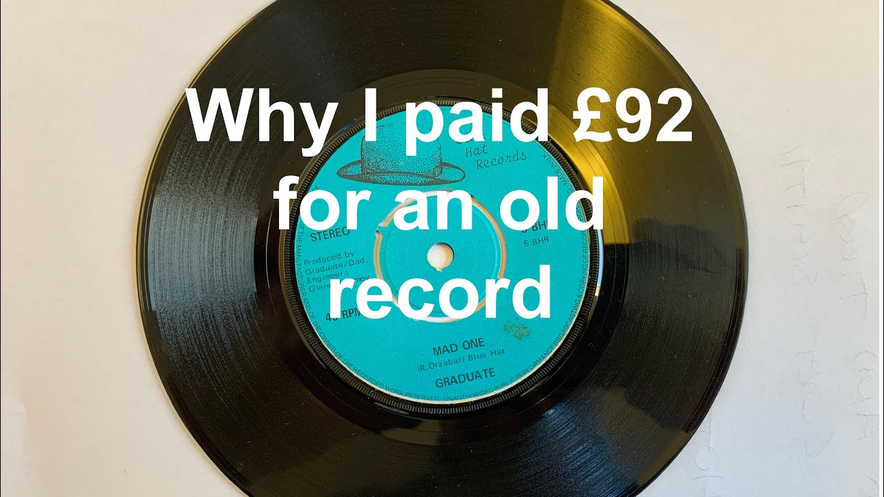 Rarest graduate pre tears for fears  record. Why did I pay £92 for this old 1979 record MAD ONE.