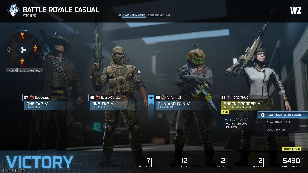 Call of Duty B07 Warzone BattleRoyal Quads Victory Gameplay # 299