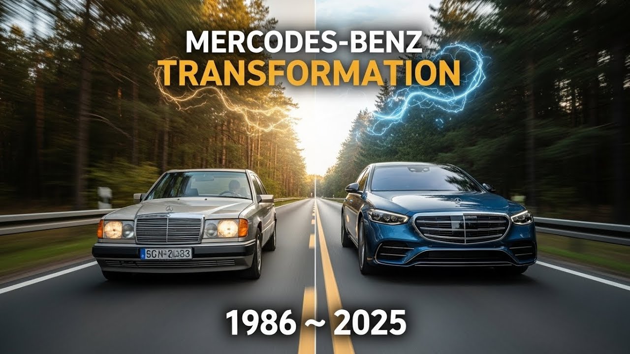 Mercedes-Benz Transformation 1986–2025 | Luxury Car Evolution | Old vs New Mercedes (UK)