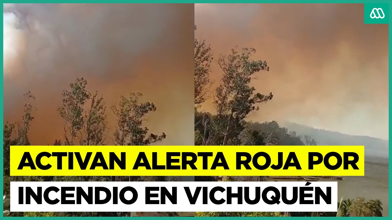 Activan alerta roja en Vichuquén por incendio forestal: Llaman a evacuar zona afectada